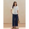 INMAN French Lace Embroidered Cotton Shirt