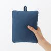 MUJI Lightweight Down Collarless Vest AD0U7A4A Smoky Size L Men's (Anti-Static Lining) Blue,