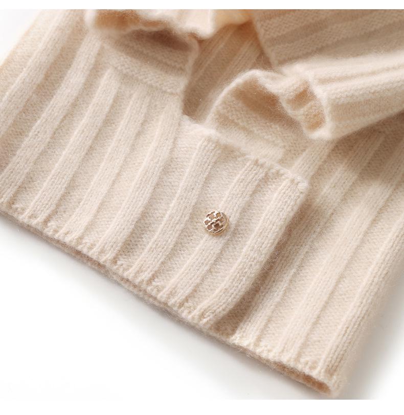 2025 Autumn/Winter Unisex Cashmere Wool Hat for All Ages - Warm, Casual Head Covering