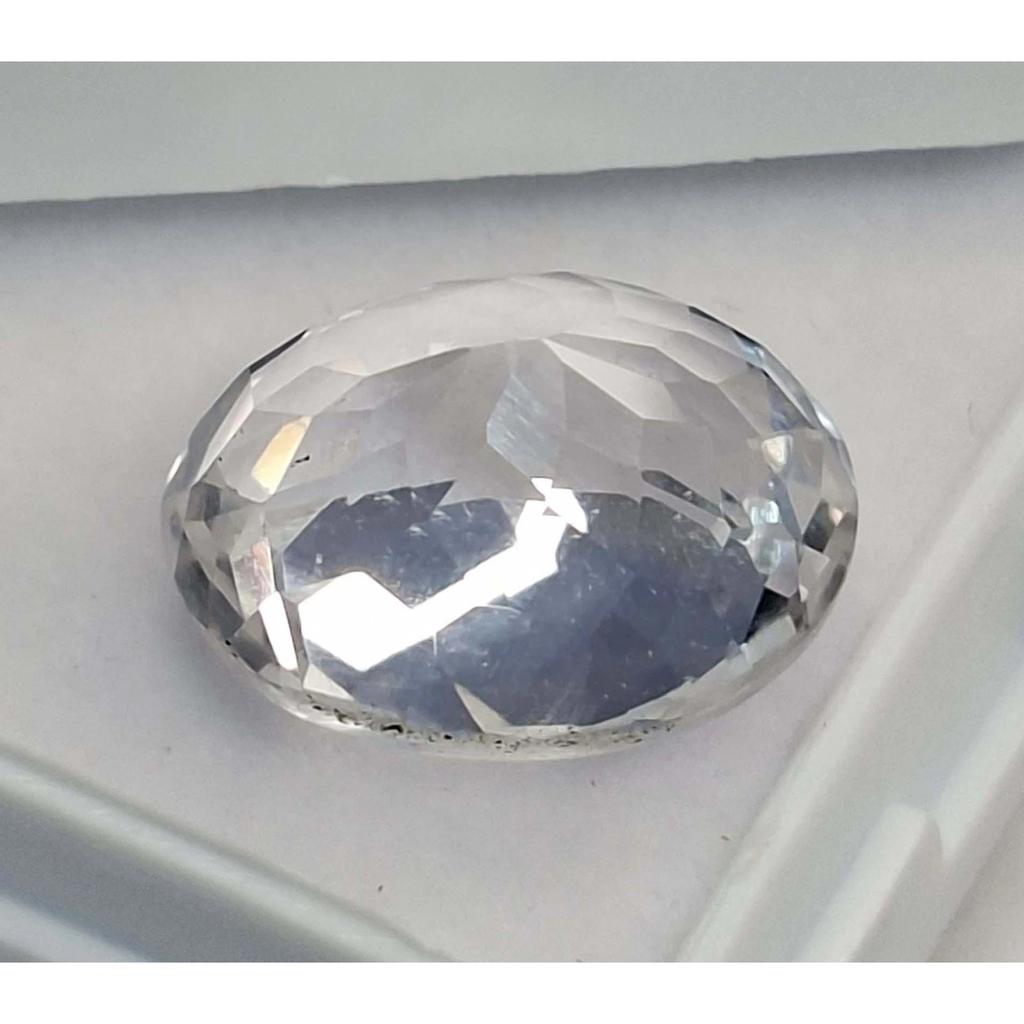 10-12 Ct Natural Ceylon White Sapphire Oval Cut Beautiful Certified Gemstone