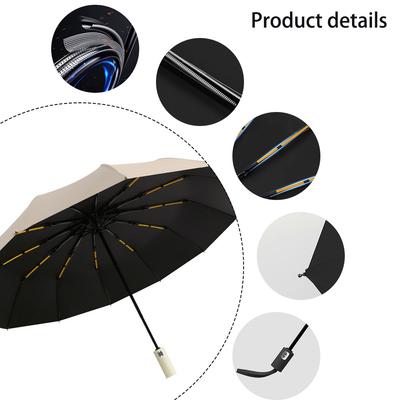 24 Bone Automatic Folding Umbrella Windproof Sunshade Umbrella Men's and Women's Luxury Business Umbrella Sunshade Zwq