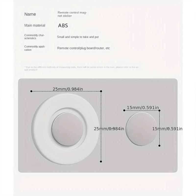 Wall Mount Adhesive Remote Control Holder Strong Hold Tv Remote Holder for Home Office Magnetic Remote Control Holder