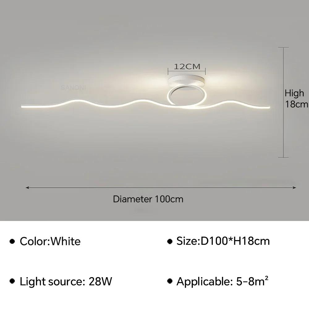 Modern LED Ceiling Lamp for Living Dining Room Bedroom Corridor Ceiling Chandelier Indoor Home Decor Lighting Fixture Luster