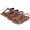 Plus Size Shoes for Women 36-43 Summer Fashion Rhinestone Beach Shoes Platform Wedges Sandalias Mujer Casual Women Sandals