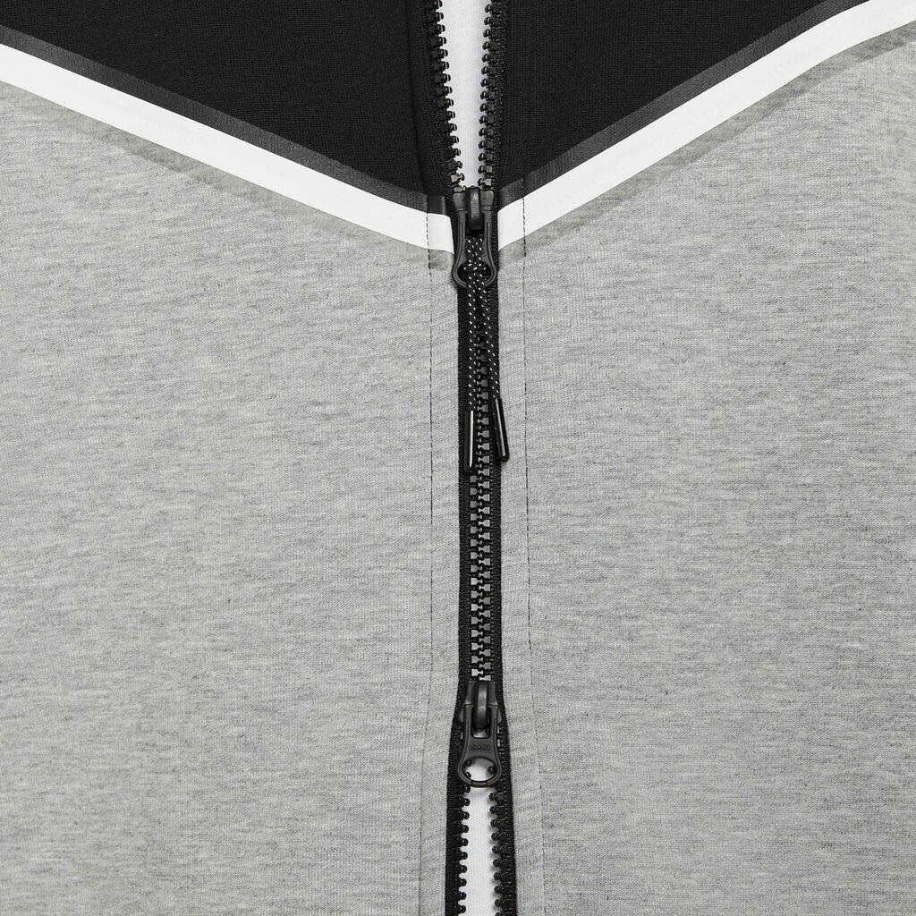 Jacke Nike Tech Fleece Windrunner mit durchgehendem Reißverschluss (CU4489) schwarz/dunkelgrau Heidekraut/weiß