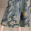 Übergröße Sommer Damen Weite Hosen Hohe Taille Locker Vintage Kleidung Elastische Taille Freizeithosen