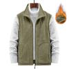 Vest Men's Double-sided Autumn and Winter Quick-drying Fleece Middle-aged and Elderly Fleece Vest Dad Wear Warm Vest