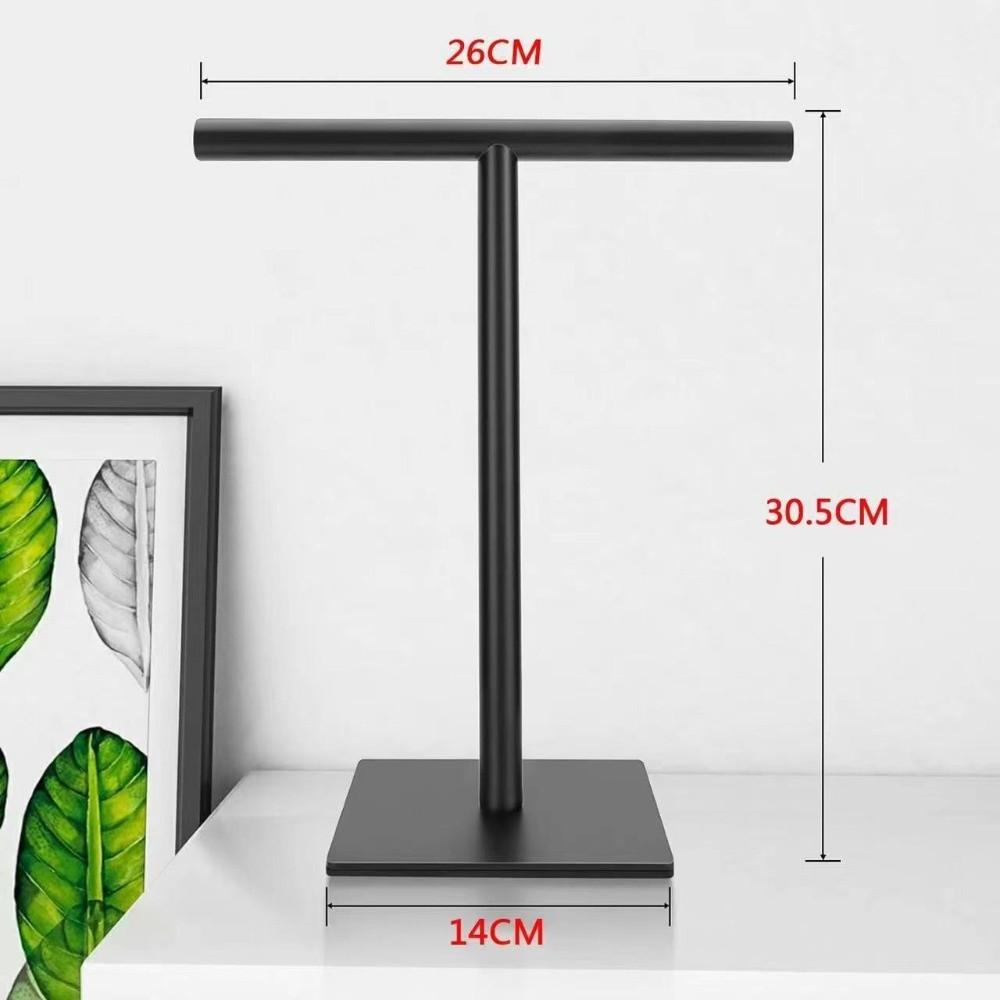 

Держатель Т-образной формы из нержавеющей стали, подвижные полки для ванной комнаты, новая стойка-вешалка для полотенец, ванная комната Square-Black