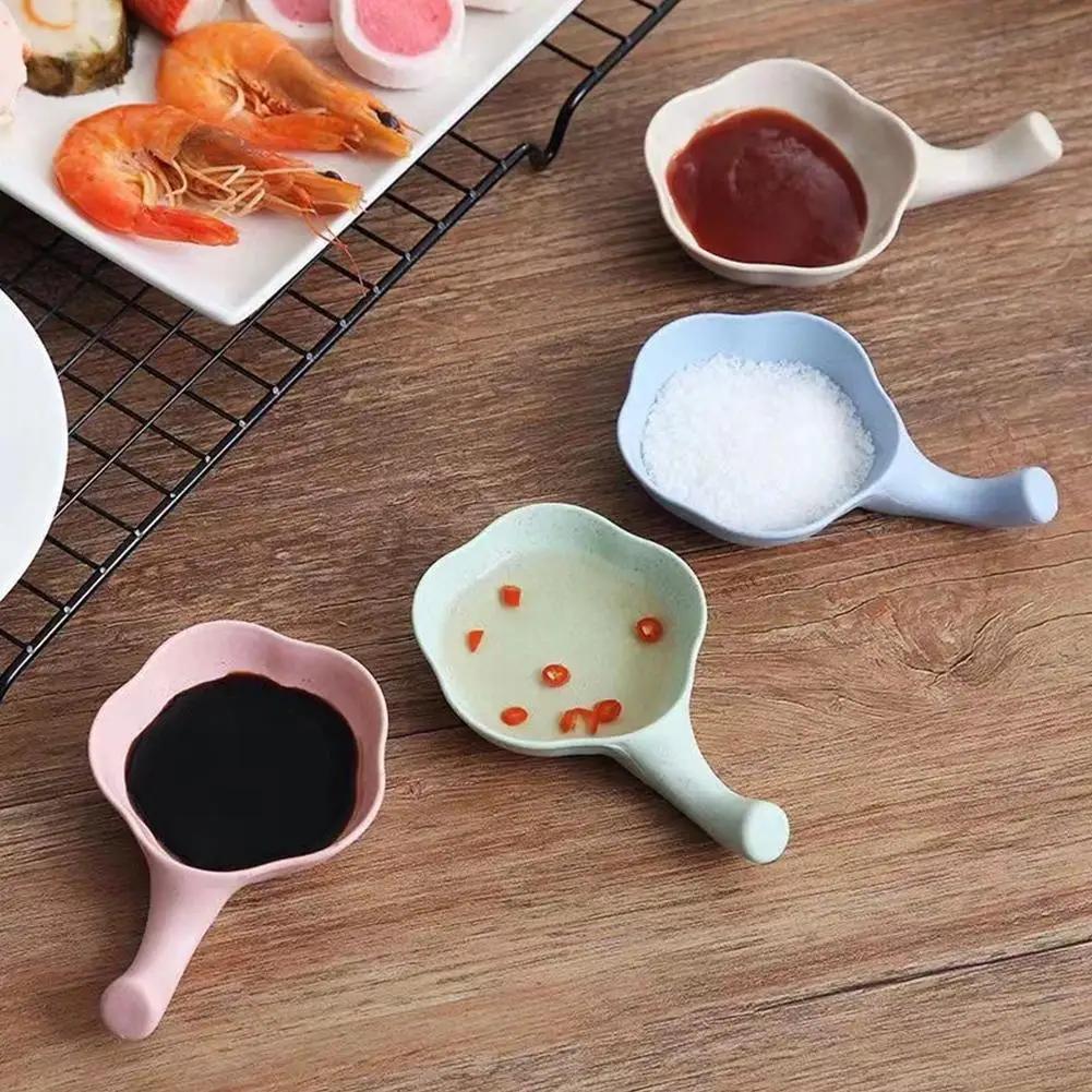 New Mini Sauce Dish Seasoning Dipping Bowl Tableware Decoration Soy Sauce BBQ Sushi Plate Kitchen Sauce Snack Plates Supplies