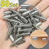 50/4Set Vite autofilettante a croce con manicotto in gomma Supporto in laminato Armadio per la casa Armadio Chiodi divisori duri in vetro antiscivolo