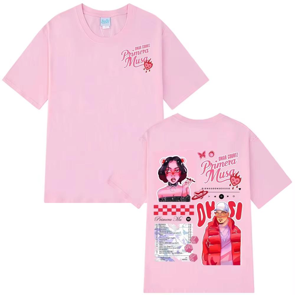 

Rapper Omar Courtz Primera Musa Tour 2026 Graphics Cotton Mens Tshirt Fashion Retro Unisex Oneck Short Sleeve Shirt 4XL