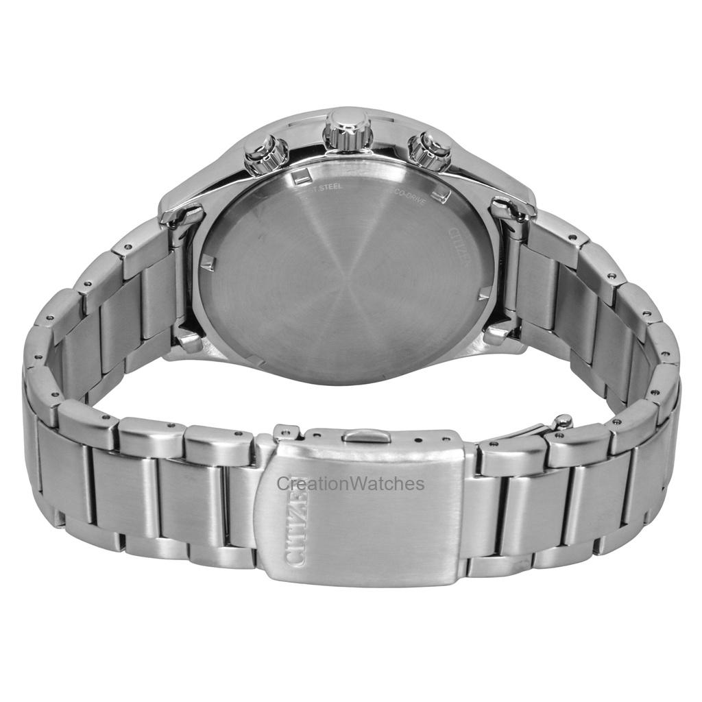 Citizen Eco-Drive Chronograph Stainless Steel Green Dial CA0770-72X 100M Men's Watch