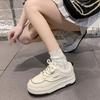 Popular little white shoes women's summer 2025 new shoes versatile thick baseplate shoes casual shoes women's sports shoes round head