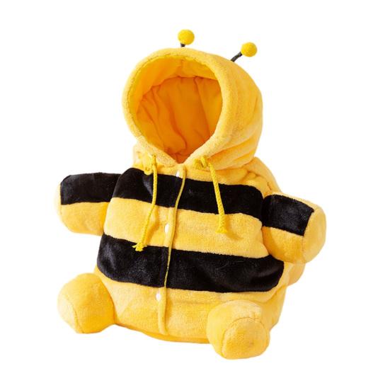 

Cat Carrier Bag Plush Puppy Carrier Bag with Adjustable Crossbody Strap Cute Bear Bee Design Travel Pet Sling for Puppies Small Dogs Kittens S Honeybee