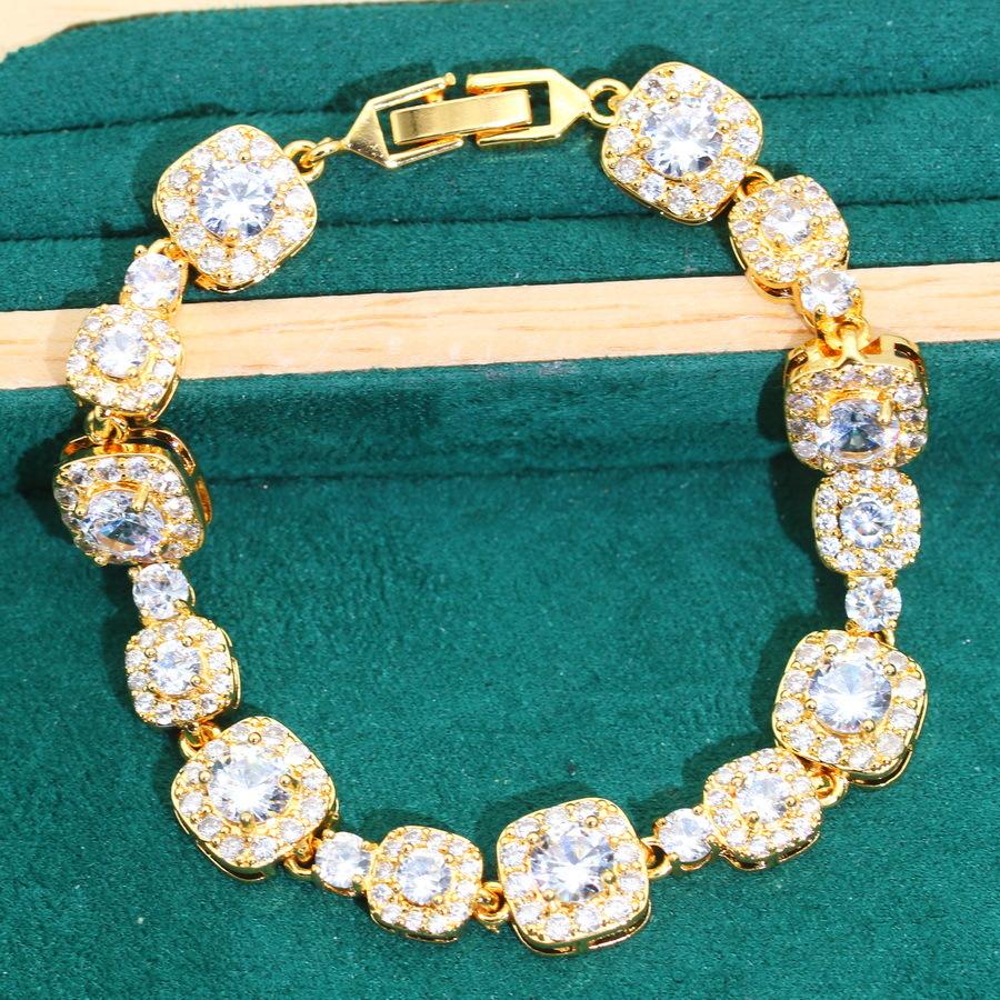 Популярный новый ювелирный модный браслет Color Treasure Square