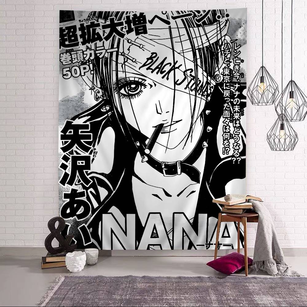 Popular NNana Anime Hanging Bohemian Tapestry Bohemian Wall Tapestries Mandala Kawaii Room Decor