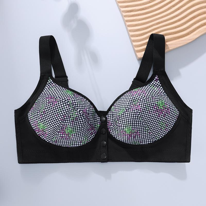 

Новый формирующий бюстгальтер с передней застежкой, женское нижнее белье с принтом, без косточек, регулируемые бретели, очень большой размер 52/120B