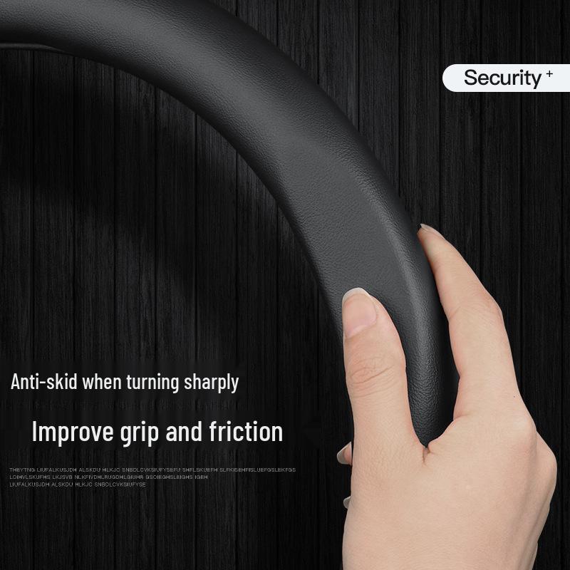 Genuine Leather Steering Wheel Cover for Baojun Models 730, 630, 510, 560, 610, 310w, 530 - All Seasons.