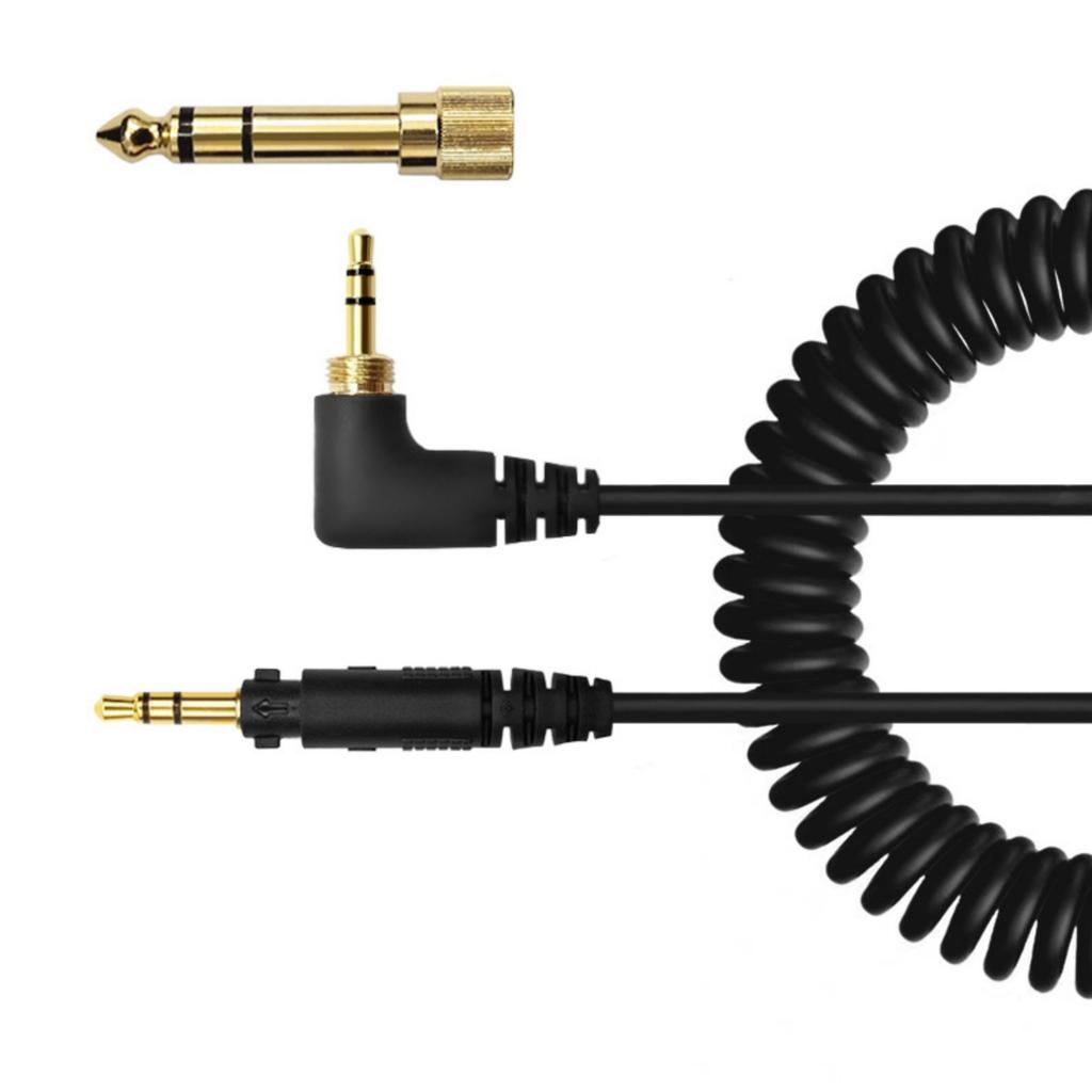Replacement Headphone Cable for EAH-DJ1200 Head-mounted Earphone 3.5mm Connectors Cord with 6.35mm Adapter