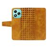For Honor 400 Lite 5G Leather Case Wallet Stand Grids Imprinted Phone Cover with Strap