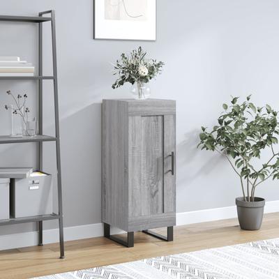 Vidaxl Cabinet, Sonoma Grey Oak, 34.5X34X90 Cm Material Wood-Based
