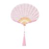 Elegant Lace Flower Hand Fan with Foldable Design Perfect for Daily Use Festivals Parties and Dance Performances