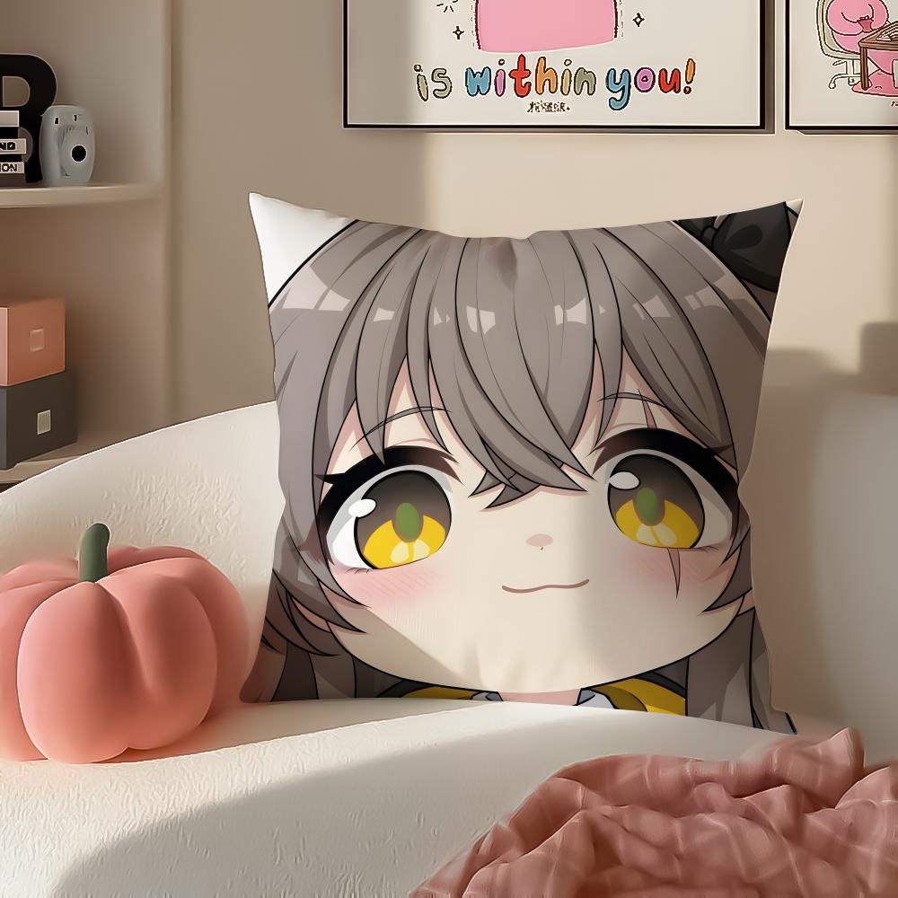 Vedio GGame GGirls Frontline Cushion Cover Pillowcase Short Plush Invisible zipper Room Sofa Cushion Cover