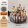 Rotating Spice Rack: Multi-functional Kitchen Storage for Seasoning Bottles