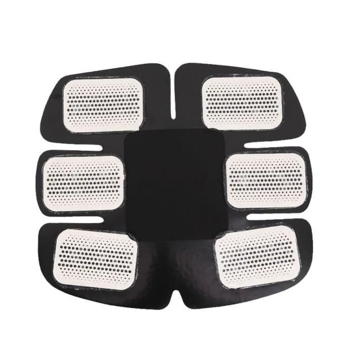 EMS Muscle Stimulator - Intelligent Wireless - Abdomen Patch - Controllers Included - Black