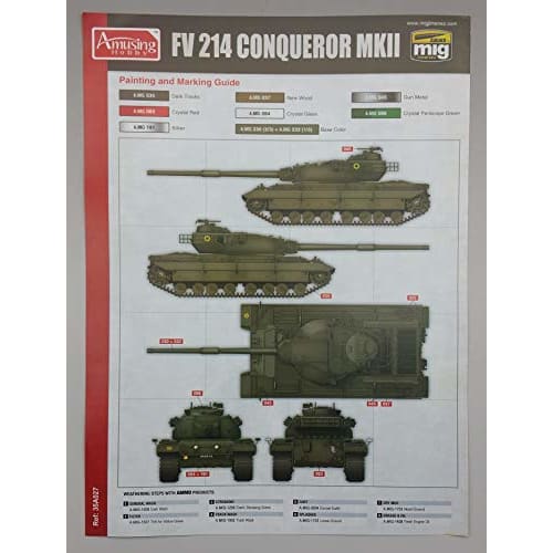 Amusing Hobby 1/35 British Heavy Tank FV214 Conqueror MK.2 Plastic Model Kit AMH35A027