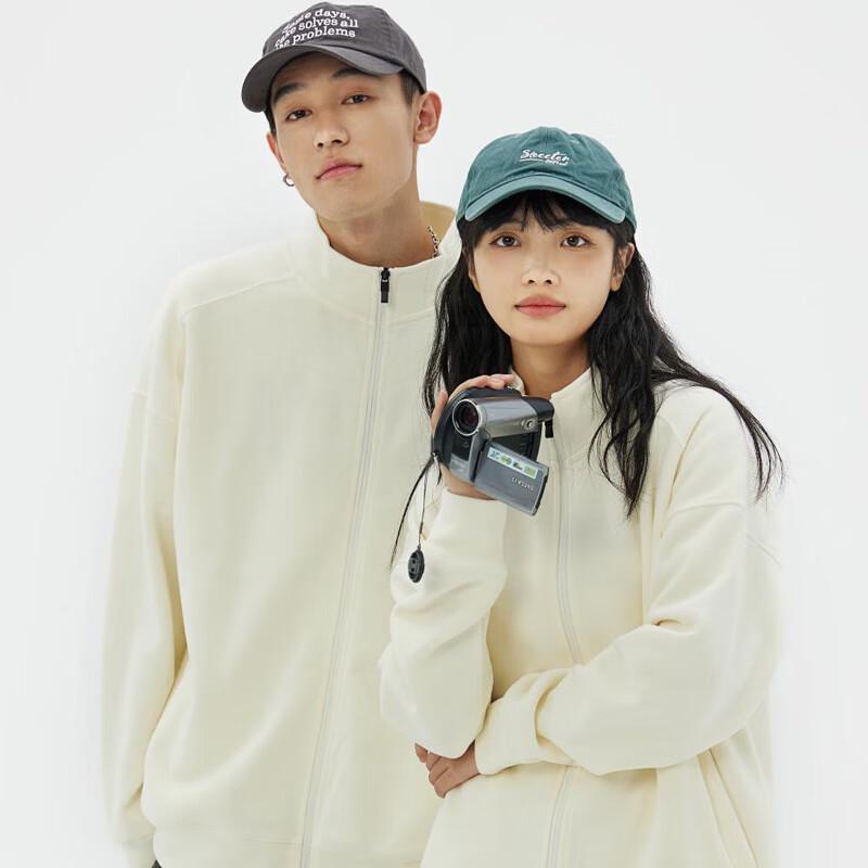 Fengxun Customizable Drop Shoulder Stand Collar Zipper Sweatshirt