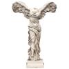[FUPUTWO] Samothrace Winged Statue Figurine, Goddess of Victory, Interior Decor Object, Replica (White, Medium)