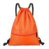 Solid Color Fitness Drawstring Bag Waterproof Drawstring Pocket Drawstring Backpack  Unisex