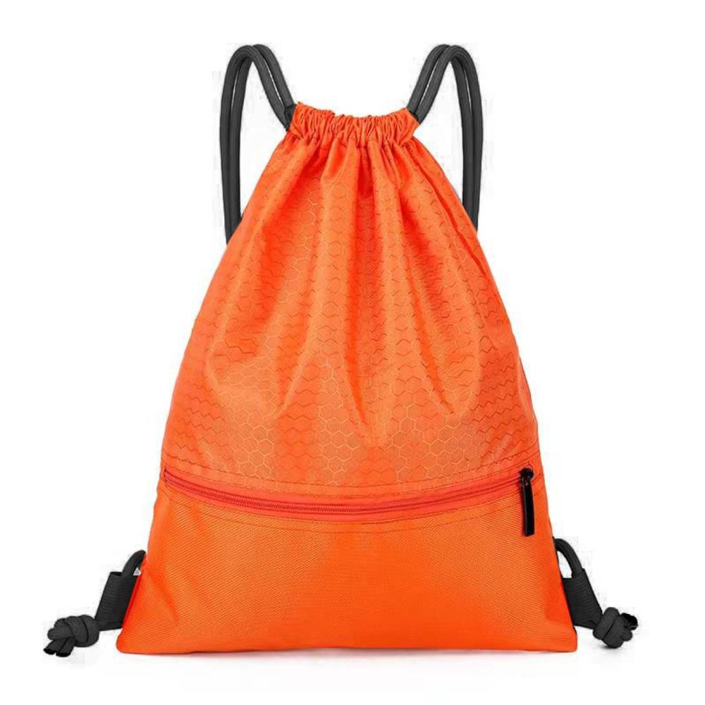 Solid Color Fitness Drawstring Bag Waterproof Drawstring Pocket Drawstring Backpack  Unisex