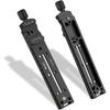 Haoge 200mm Nodal Slide Double Dovetail Focus Rail Plate with Metal Quick Release Clamp, 70mm Plate, for Camera Panorama Close-up Macro Photography, A