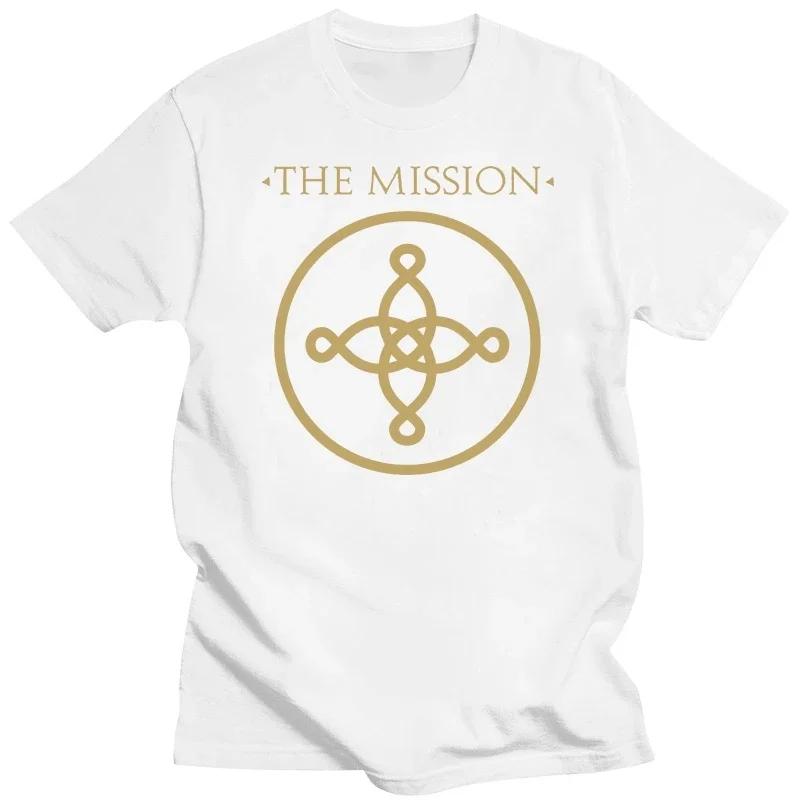fashion heavyweight Hot Sale Summer Round Collar streetwea THE MISSION UK gothic rock band MISSION band t-shirt  men clothing
