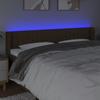 Vidaxl Zagłówek Do Łóżka Z Led, Ciemnobrązowy, 183X16X78/88Cm, Tkanina