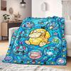 PokeMon Anime Print Blanket Warm  Comfortable Flannel Blanket Suitable for Bedrooms, Sofas, Beds, Chairs, Picnics, Travel