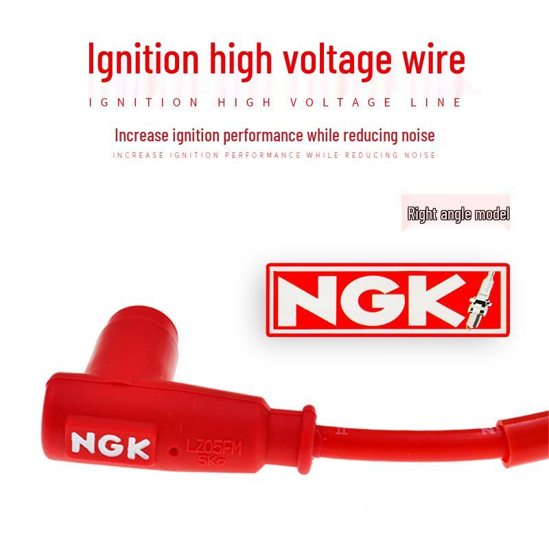 

Высоковольтный мотоциклетный кабель зажигания свечи зажигания NGK 90° Right Angle - Yellow
