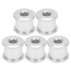 5Pcs Chainring Bolts Lightweight RustProof Easily Install Disc Screw Chainwheel for Mountain Bike Road Bicycle(Silver )