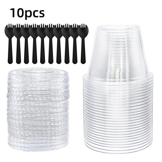 10/20/30/50Pcs Dessert Cup BPA-Free Plastic Cups Desserts Fruits Cakes Ice Cream Pudding Milkshake Cups