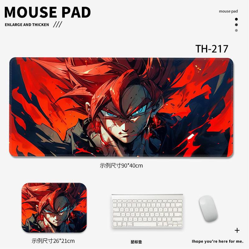 Advanced Nonslip Mouse Pad Cartoon Boy Office Leather Mouse Pad Dragon Ball Anime Game Special Mouse Keyboard Table Pad for Boy