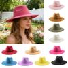 Klassische breite Krempe Herzförmige flache Derby-Kappe Herrenhut Mode Polyester Zylinder für Herren und Damen