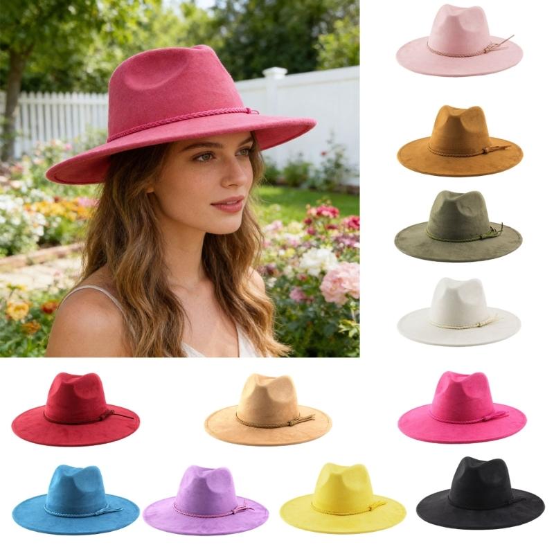 Klassische breite Krempe Herzförmige flache Derby-Kappe Herrenhut Mode Polyester Zylinder für Herren und Damen