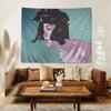 Japanese Horror Movie Pperfect Bblue Anime Tapestry Hippie Flower Wall Carpets Dorm Decor Wall Hanging Home Decor
