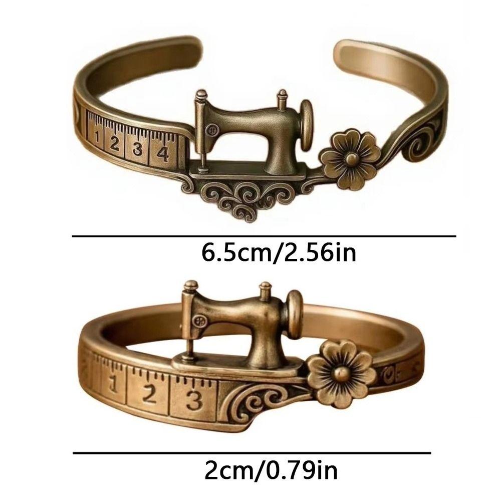 Adjustable Sewing Machine Themed Bracelet Sewing Lover's Bracelet  for Women