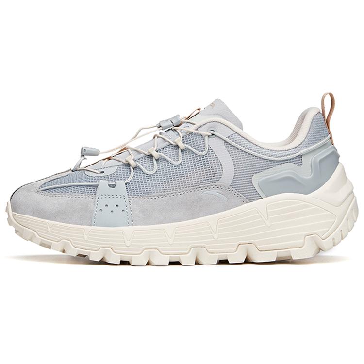 New Anta Star Distance Cushioning Anti Slip And Wear Resistant Breathable Coverage Low Top Running Shoes Men's Cloud Gray 112126633A-1