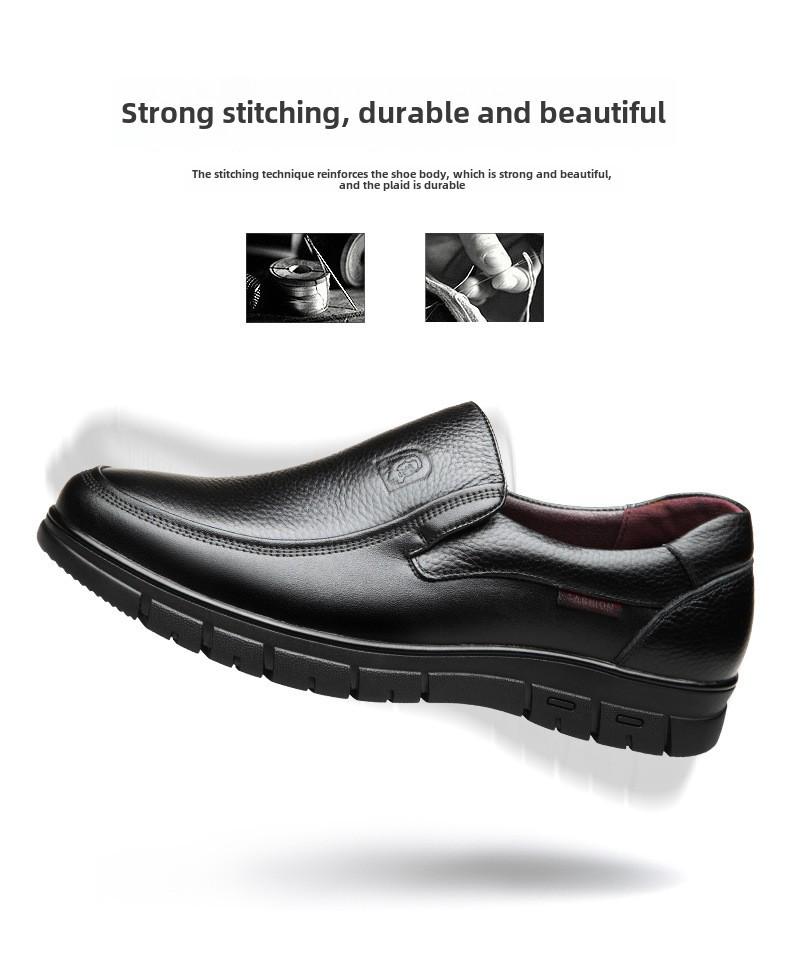 Pánské boty z pravé kůže pro business casual - Měkká podrážka, Styl pro střední věk