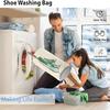 Shoe Washing Machine Bag With Shoes Drying Rack Set Durable Laundry Shoe Bag For Washer & Dryer Fluffy Fibers Washing Shoes Bag