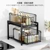 DAIWIN Storage Rack with 2 27cm Condiment Storage Large Capacity Kitchen Storage Gap Easy and Under-Sink Shelves, Wide, Drawer, Rack, Rack, Storage,